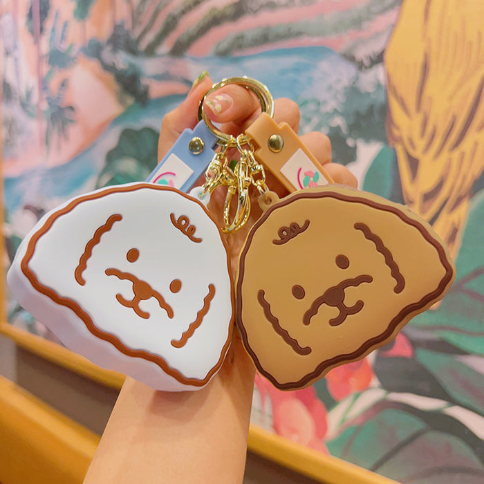 Wholesale  Cartoon  Cute Coin Purse Key Chain Silicone  Children Card Bag Wallet Keychain  Pendant