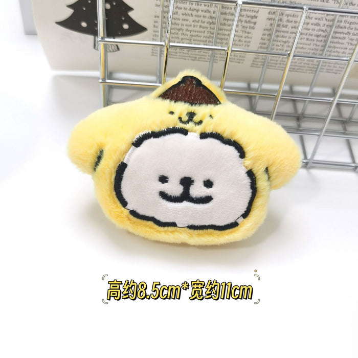 Wholesale Cute Plush Puppy Doll Brooch Dress-up  Plush Squeaky Pendant Bag Decoration