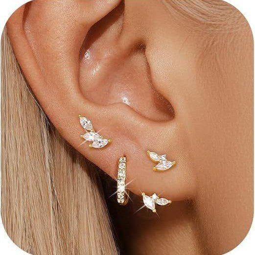 Wholesale Personalized, creative, irregular shaped earrings, high-end earrings set