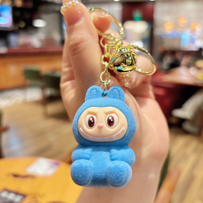 Wholesale Cute Plush Sheep Keychain Bag Small Pendant Plush Cute Grain Car Hanging Decoration Grab Machine Small Accessories