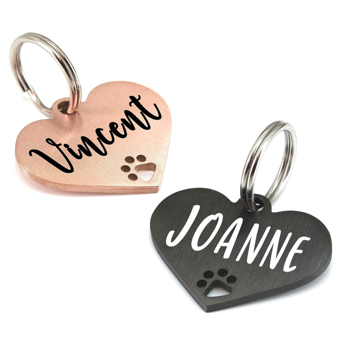 Wholesale Stainless steel pet tag double-sided engraved electroplated hang tag