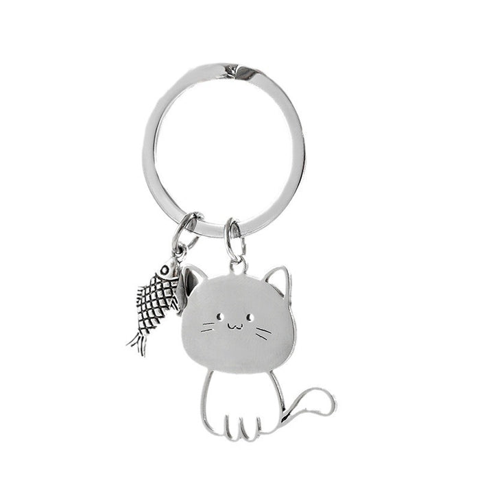 Wholesale Creative Stainless Steel Cartoon Keychain