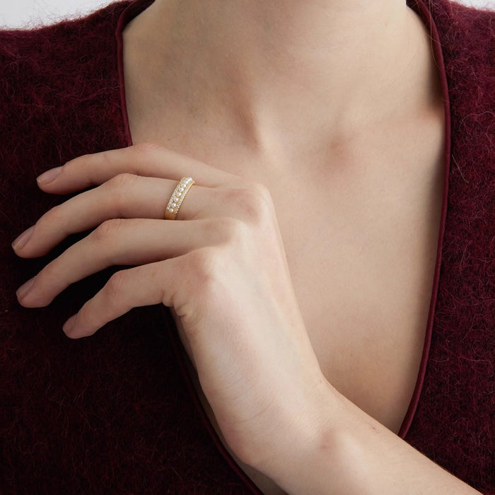 Wholesale Pearl ring, niche opening index finger ring, high-end temperament, simple and fashionable index finger ring