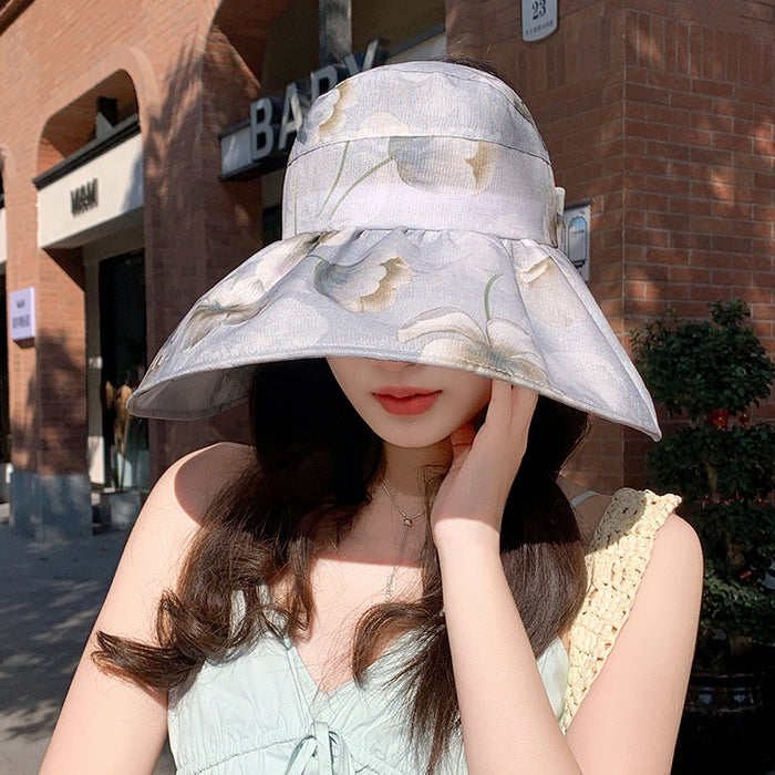 Wholesale Sunshade hat, large brim, thin design, breathable fisherman hat, outdoor travel, sun protection, beach protection