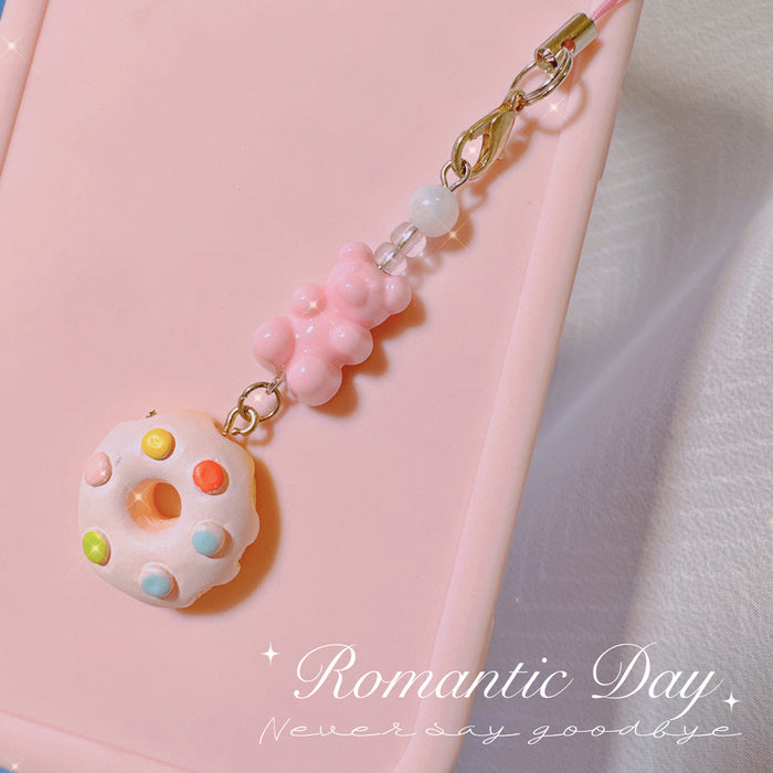 Wholesale Beaded Mobile Phone Chain Goo Card Pendant Cute Niche Ins Hanging Simple