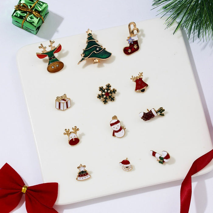 Wholesale Christmas Alloy Brooch Set JDC-BC-Chuya001