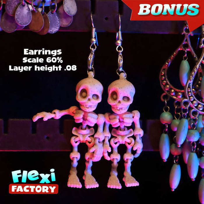 Wholesale 3D Printed  Skeleton Keychain Glow in Dark Bag Charm