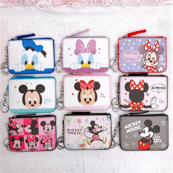 Wholesale PU Cartoon Printing with Key Ring Coin Card Holder JDC-WT-YaLL015