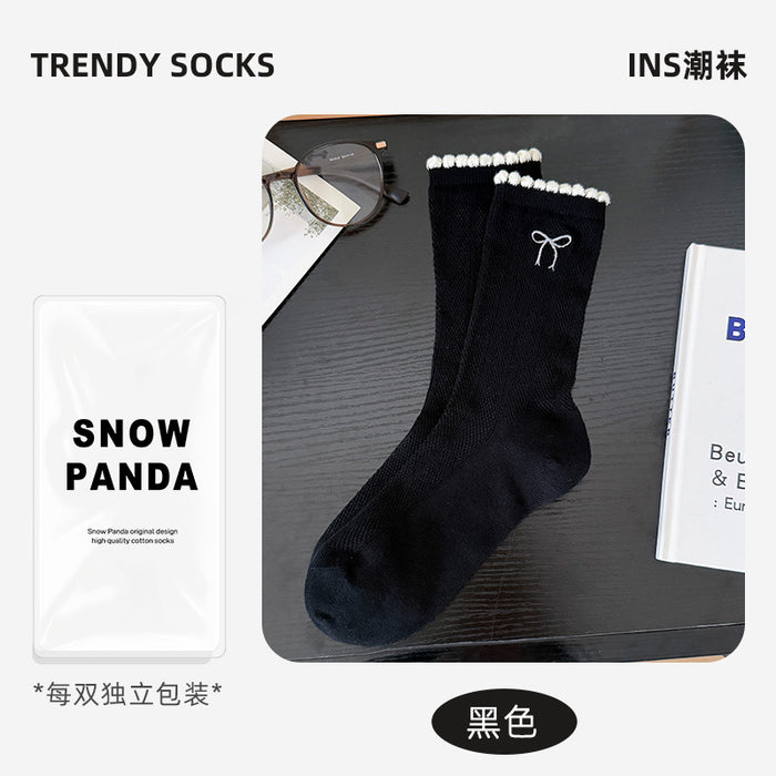 Wholesale Socks, mid tube socks, sweat wicking, breathable mesh, comfortable and versatile, stacked socks