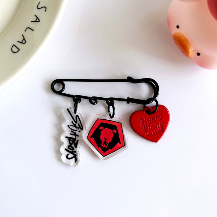 Wholesale Kpop acrylic brooch pendant pin jewelry