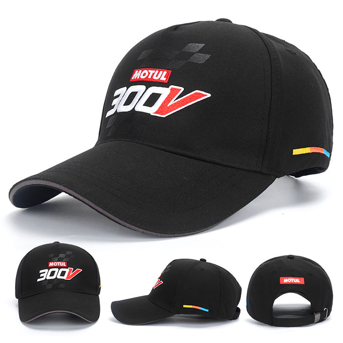 Wholesale Outdoor motorcycle three-dimensional embroidery fashionable popular hat baseball cap printed duckbill cap sun hat