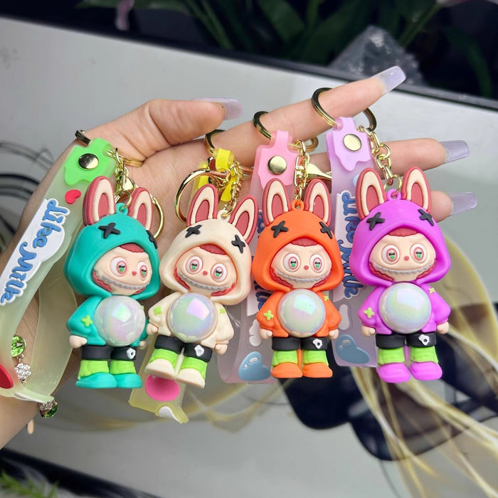 Wholesale Cartoon Loving Little Sheep Keychain Pendant,  Cute Student Bag Pendant,  Couple Style Small Gift Stall