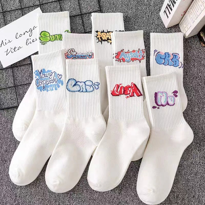 Wholesale Socks women' s sports socks cotton socks white stockings autumn and winter