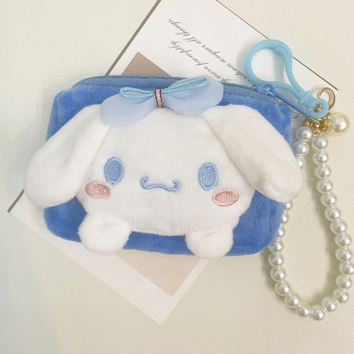 Wholesale coin purse cartoon cute doll square small wallet coin headset storage bag