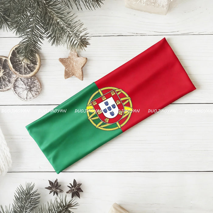 Wholesale World Cup Flag Print Headband Party Fan Cheering Hair Accessory Trendy Gift