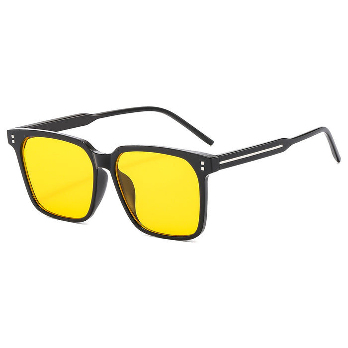 Wholesale Large frame sunglasses with UV protection, outdoor sunshade, rice studs, fashionable and personalized sunglasses