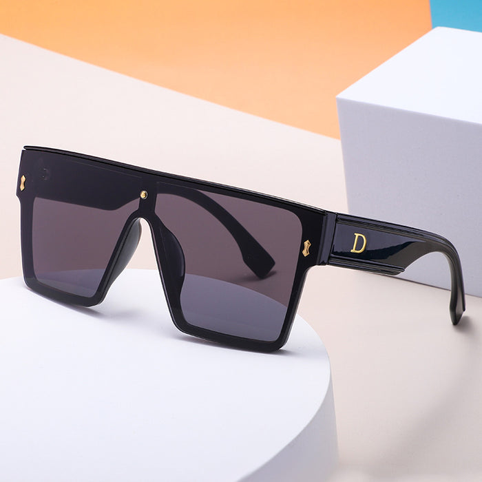 Wholesale Fashion integrated sunglasses with large frame