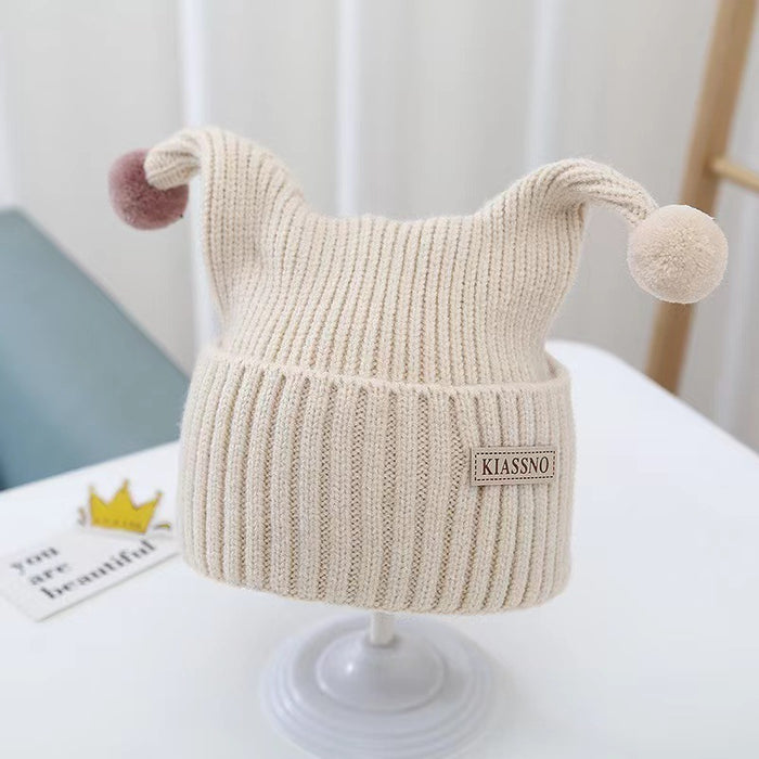 Wholesale Children' s Hat Winter Baby Wool Hat Knitted Christmas Warm