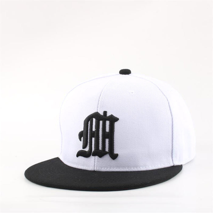 Wholesale Letter embroidered baseball cap outdoor flat brim sun protection hat