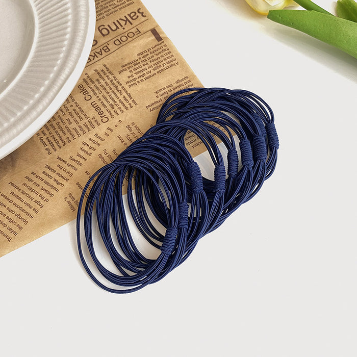 Wholesale Rubber bands, thin hair bands, simple headband, hair tie, leather cover, black headband accessories