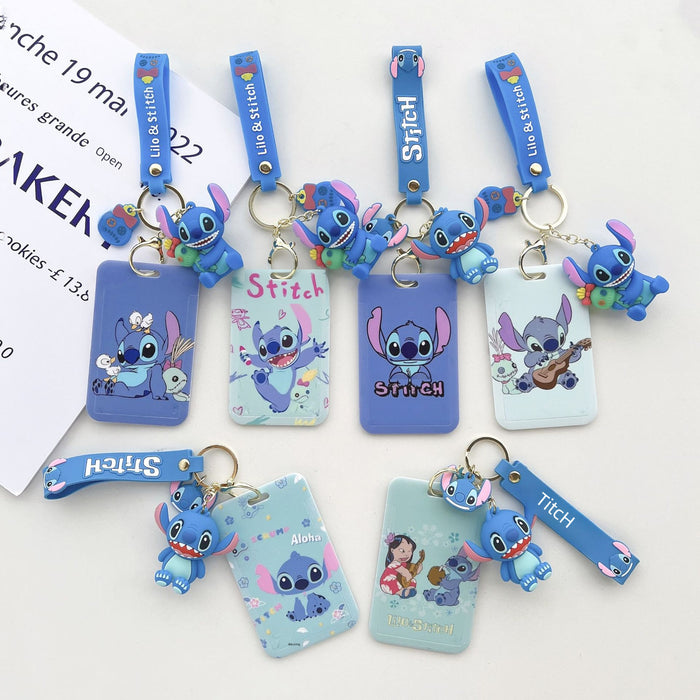 Wholesale Cartoon 3d Stereo Keychain Student Card Holder Meal Card Subway Bus Access Backpack Hanging