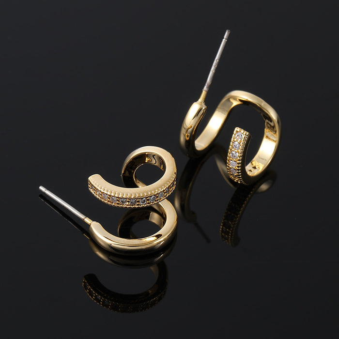 Wholesale Ear Clip Cold Style Double Ear Ring Elegant Earrings Earrings for Women