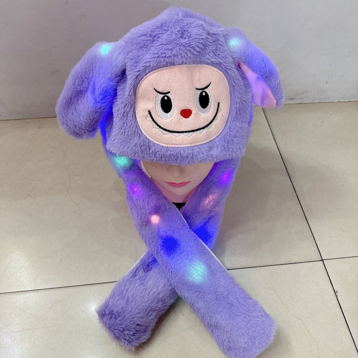 Wholesale Moving hat with light plush airbag hat that moves when you pinch the ears