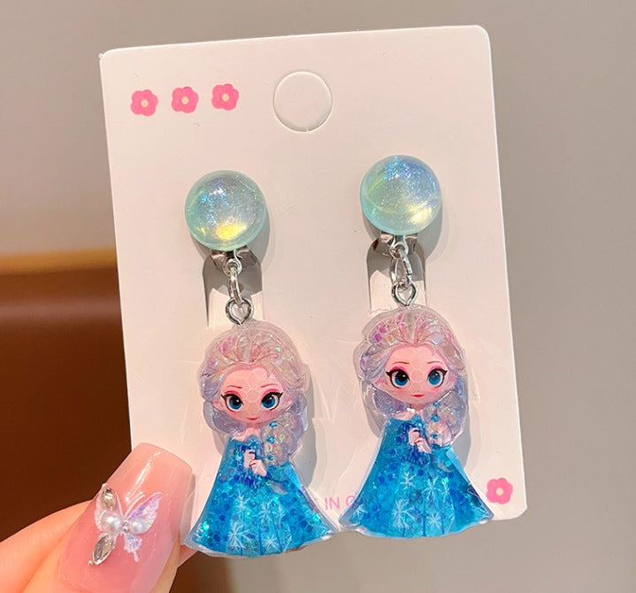 Wholesale Children' s Princess Jewelry Earrings
