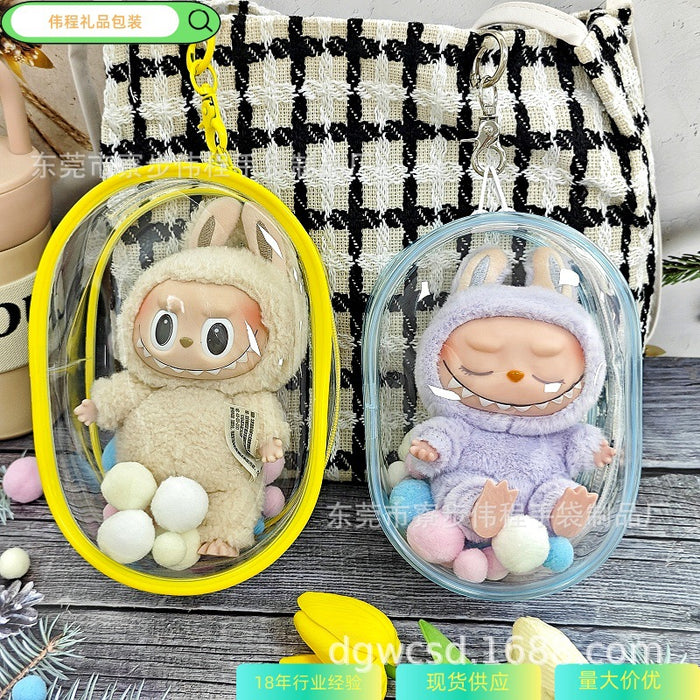 Wholesale 15CM Doll Bag Double Zipper Thickened PVC Transparent Waler Bag