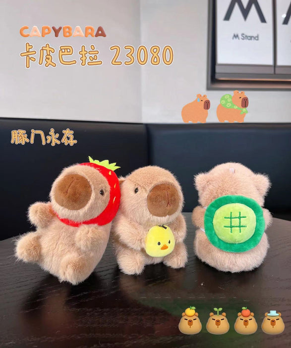 Wholesale Doll Keychain Pendant Doll Plush Toy Capybara Couple Bag Hanging Doll
