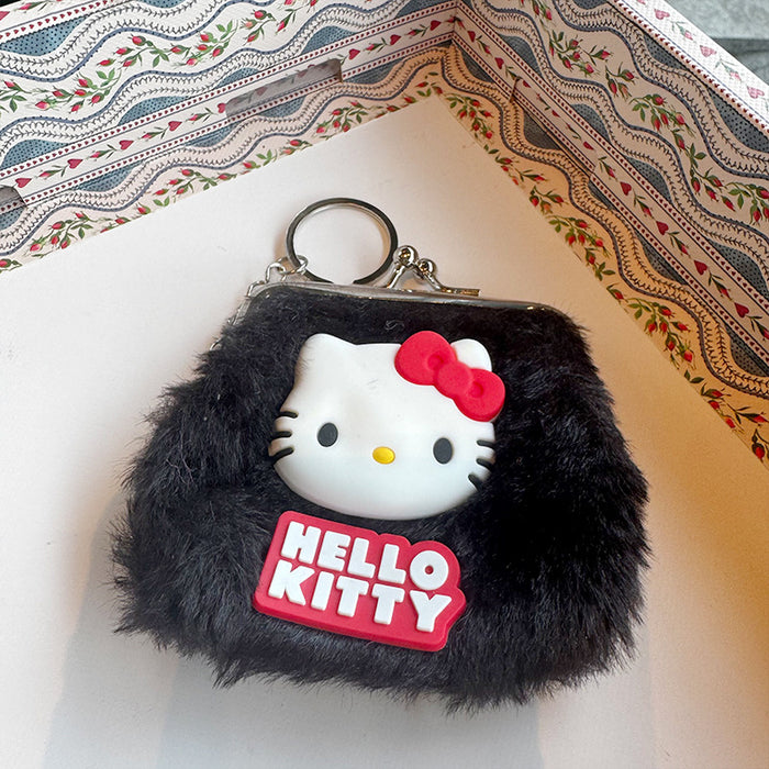 Wholesale Cute cartoon cat wallet girly cute new product new plush storage wallet