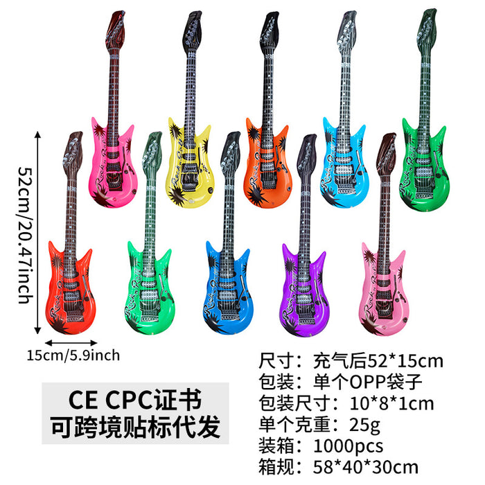 Wholesale 10Pcs inflatable toys inflatable guitar bar party activities stage props inflatable musical instrument