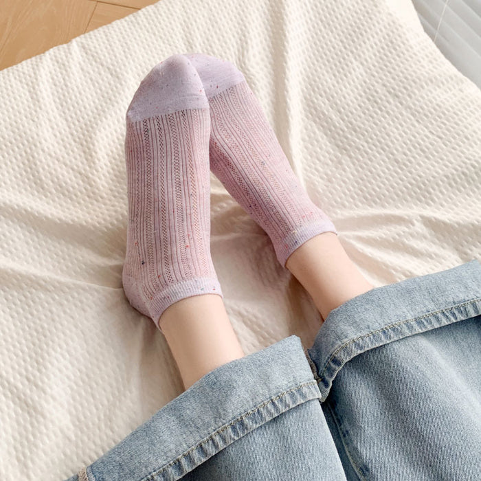 Wholesale Socks, sweat absorbing mesh, thin boat socks, boneless dot yarn, invisible socks, cotton