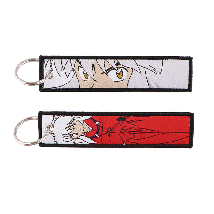 Wholesale Anime Style Woven Cloth Keychain Lanyard For Car Keys Fashion Accessory