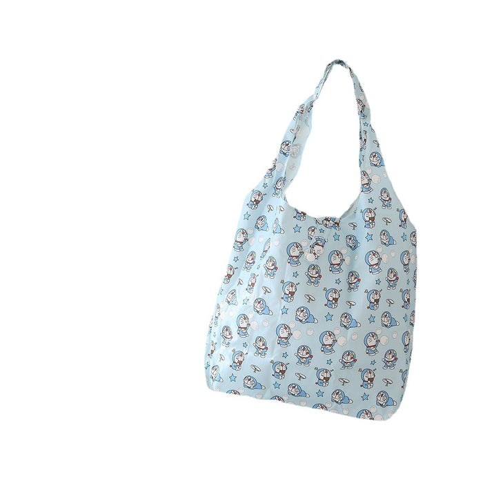 Wholesale Cartoon plaid foldable waterproof printed tote bag