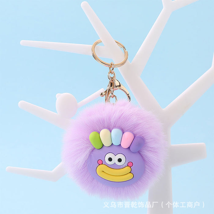 Wholesale Cartoon Cute Fur Ball Pendants Keychains JDC-KC-Jinqian001