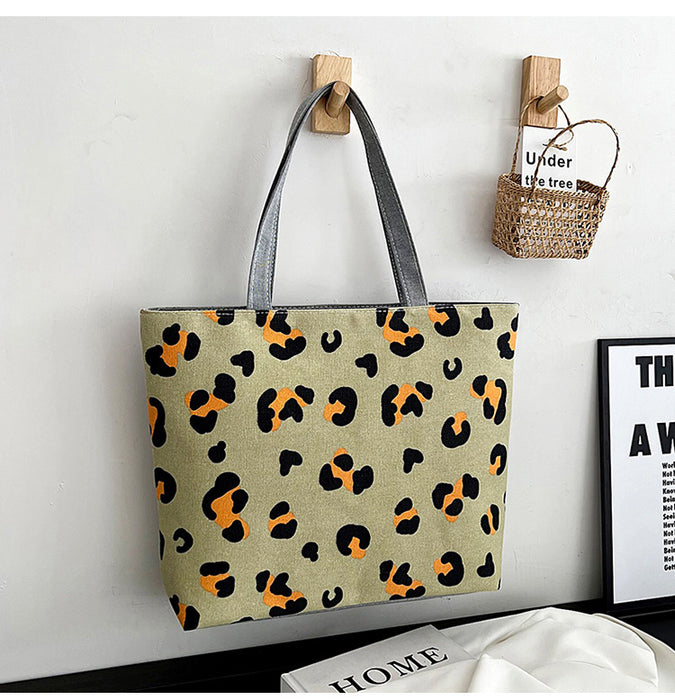 Wholesale Canvas Bag Large Capacity Women's Bag Printed Handbag Tote Large Bag Artistic Student Bag Shopping Bag