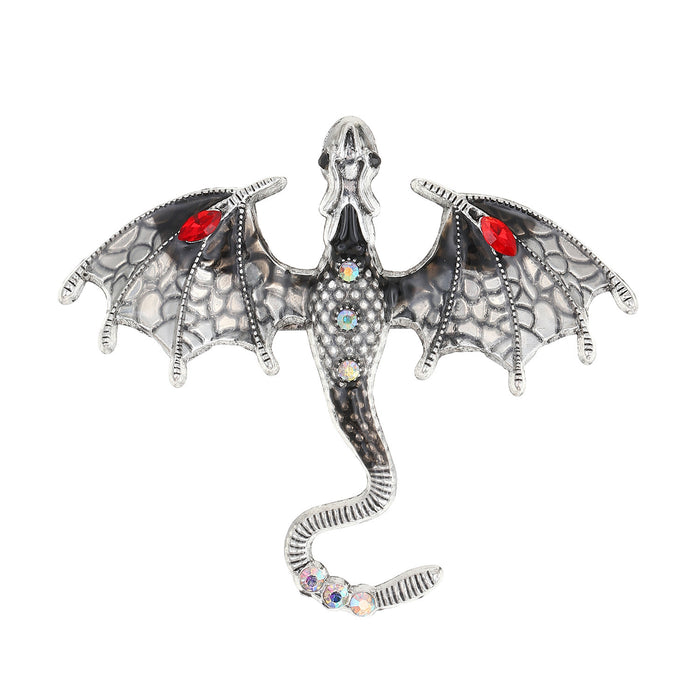 Wholesale Retro Dragon Dripping Oil Enamel Brooch Accessory Gift