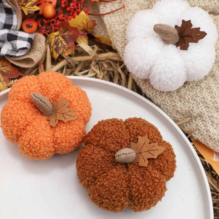 Wholesale  Decorations  Scandinavian Style Artificial Pumpkin Ornaments Doll Gifts