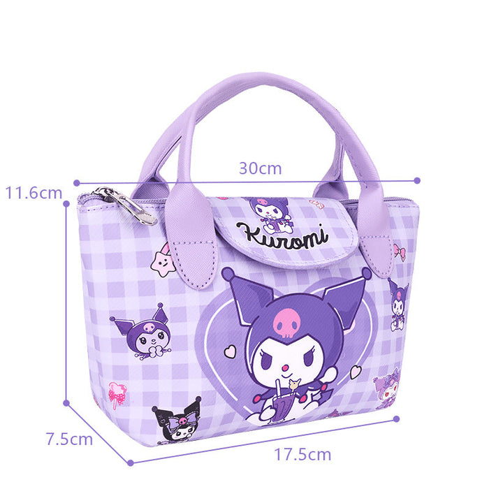 Wholesale Cute cartoon print horizontal cylindrical shoulder bag