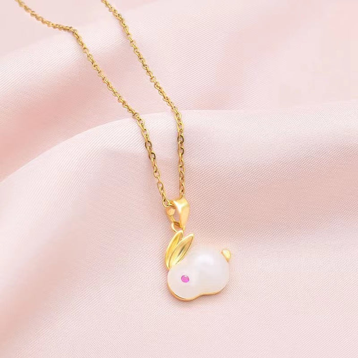 Wholesale Titanium steel necklace, heart-shaped necklace, collarbone necklace