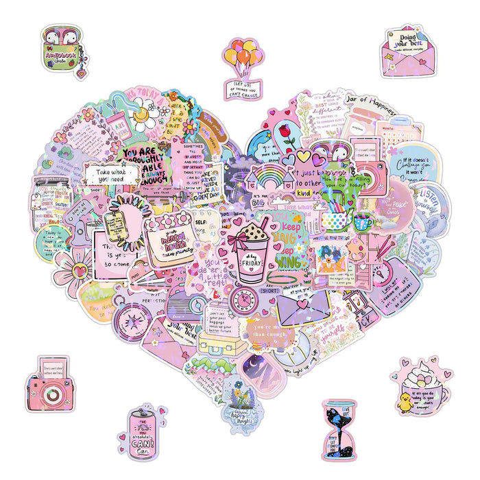 Wholesale 100 pieces cute quote stickers