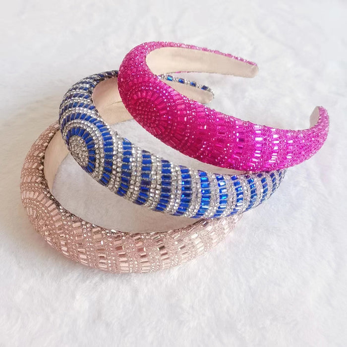 Wholesale Baroque sponge rhinestone Internet celebrity headband hair accessories headband for women