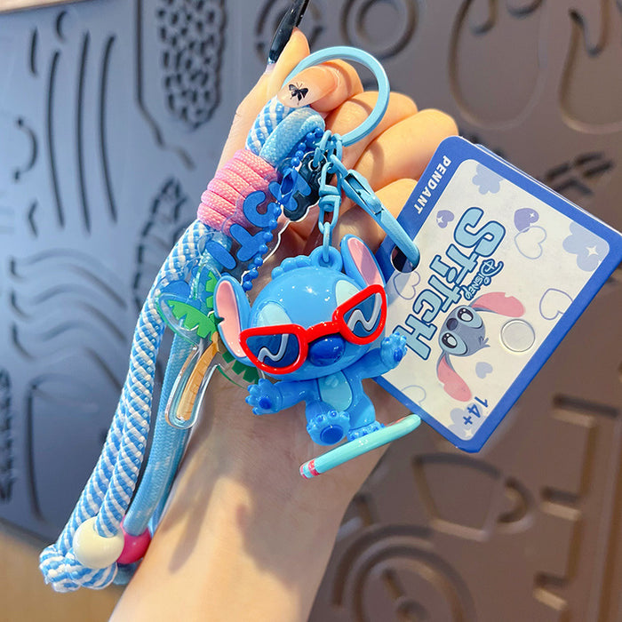 Wholesale Cute bag keychain backpack plush pendant key ring