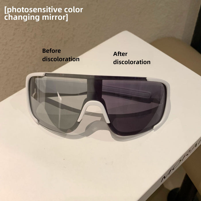 Wholesale Outdoor Night Cycling Glasses Sports Road Cycling Large Frame Windproof and Eye Protection Transparent Sunglasses