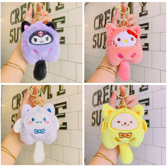 Wholesale Cute Plush Cartoon Doll Keychains JDC-KC-LiuFan023