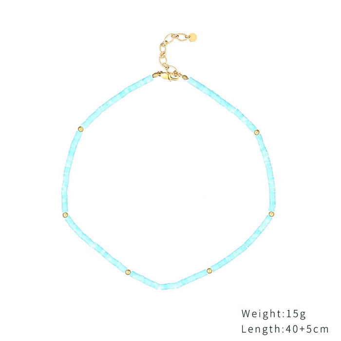 Wholesale 2pcs Luxury Beaded Jewelry Turquoise Necklace