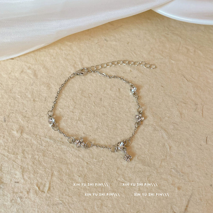 Wholesale Super Sparkling Zircon Tassel Bracelet with Light Luxury and Exquisite Design, Versatile Handpiece