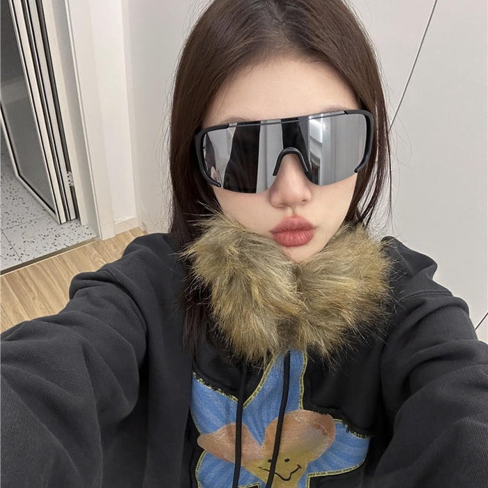 Wholesale Large frame outdoor cycling, hiking, skiing, windproof goggles, sunglasses, sun protection, sports sunglasses