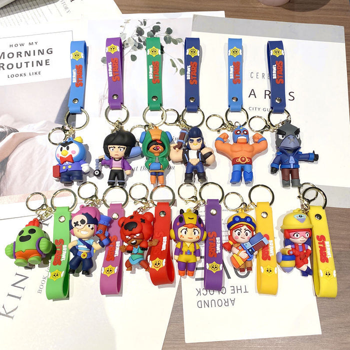 Wholesale  cartoon pvc doll car key chain Cute Keychain